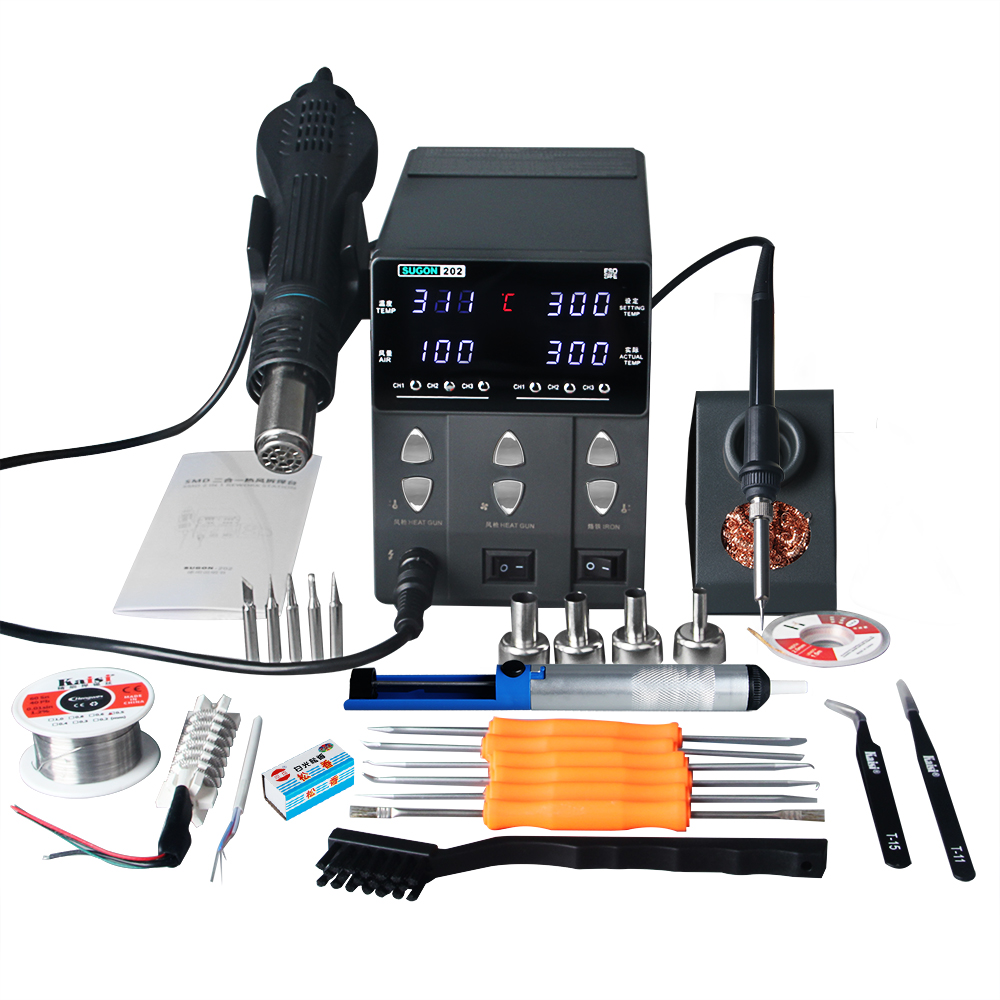Smd Rework Station Hot Air Soldering 2 In 1 - SUGON-202 760W 2 IN 1 Soldering