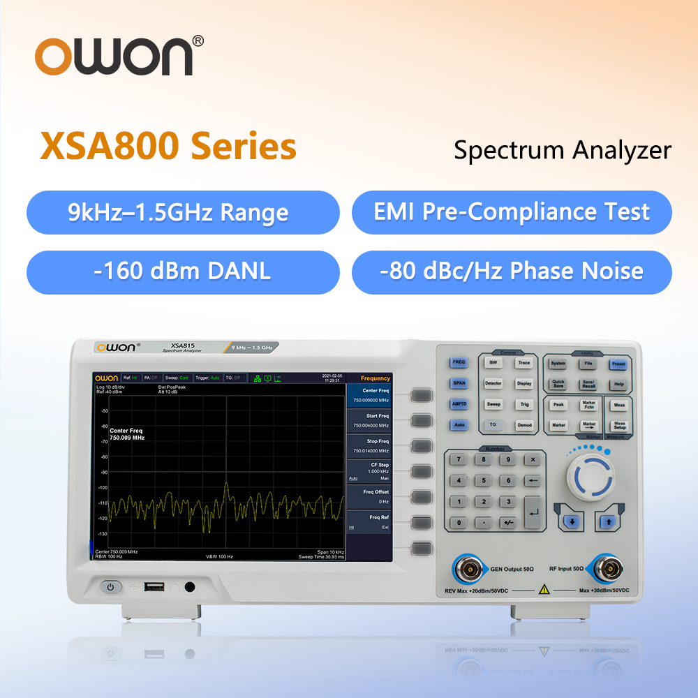 Spectrum Analyzer Tracking Generator 1.5Ghz - OWON Spectrum Analyzer With Tracking Generator