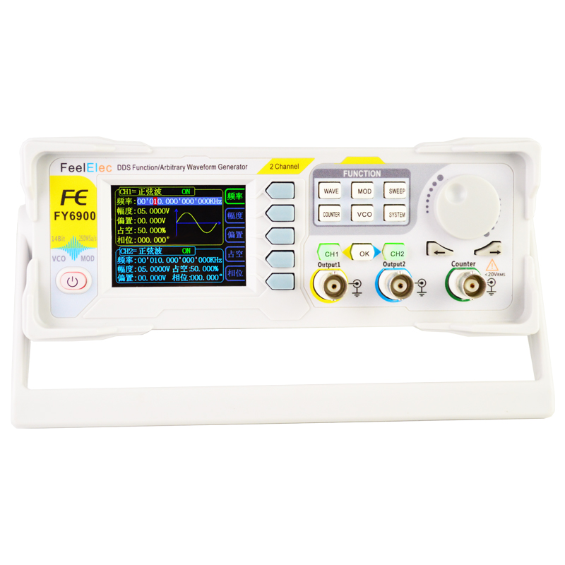 Dual Channel Arbitrary Waveform Function Generator 60Mhz - New FY6900 60MHz Dual Channel DDS