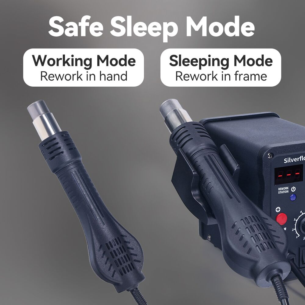 Silverflo 8586D Soldering Stat - Smd Rework Station Hot Air Soldering 2 In 1 评论和价格
