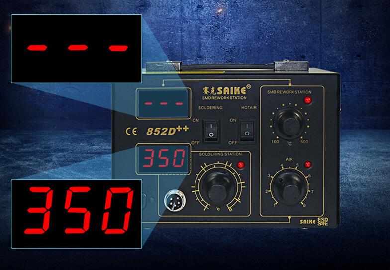 High Power Digital Display 852 - Smd Rework Station Hot Air Soldering 2 In 1 评论和价格