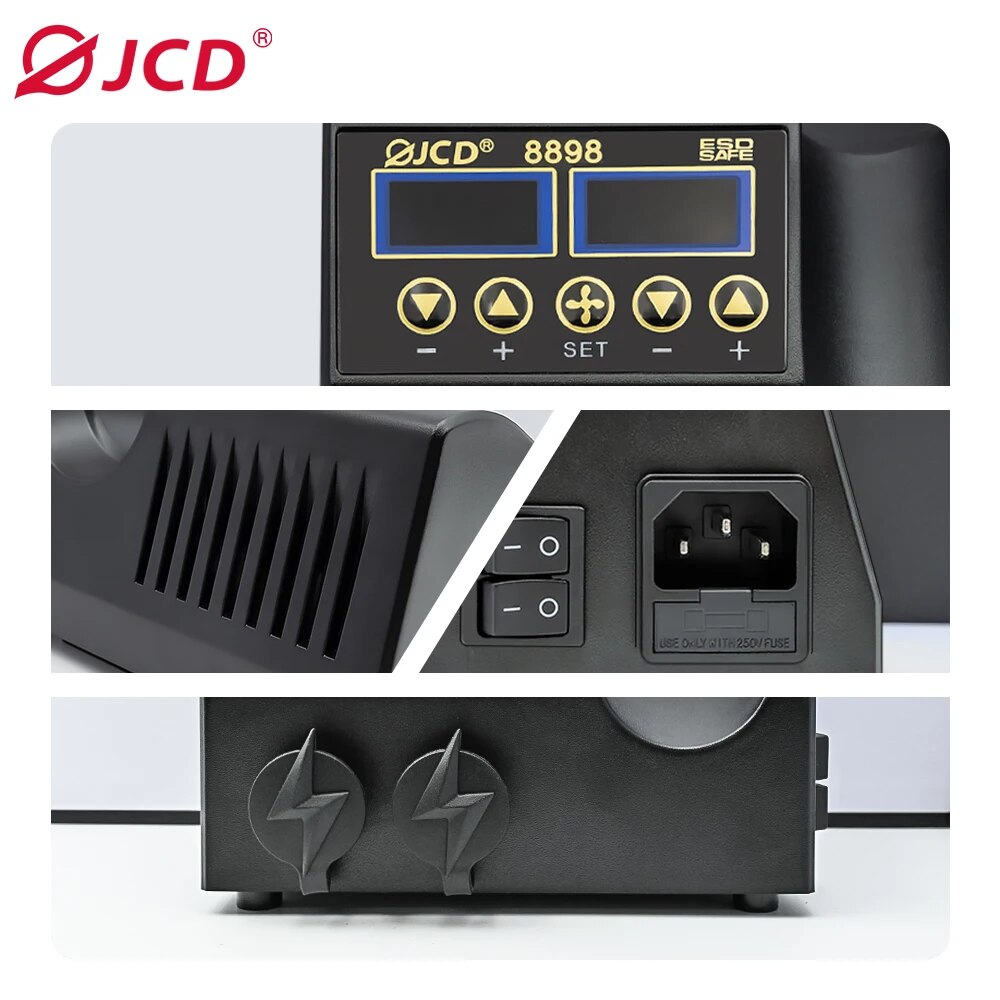 JCD 8898 Soldering Station 750 - Smd Rework Station Hot Air Soldering 2 In 1 评论和价格