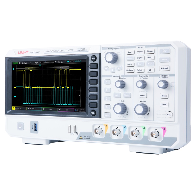 UNI-T UPO1104X 100MHz Digital  - Digital Storage Oscilloscope 4 Channel 100Mhz 评论和价格