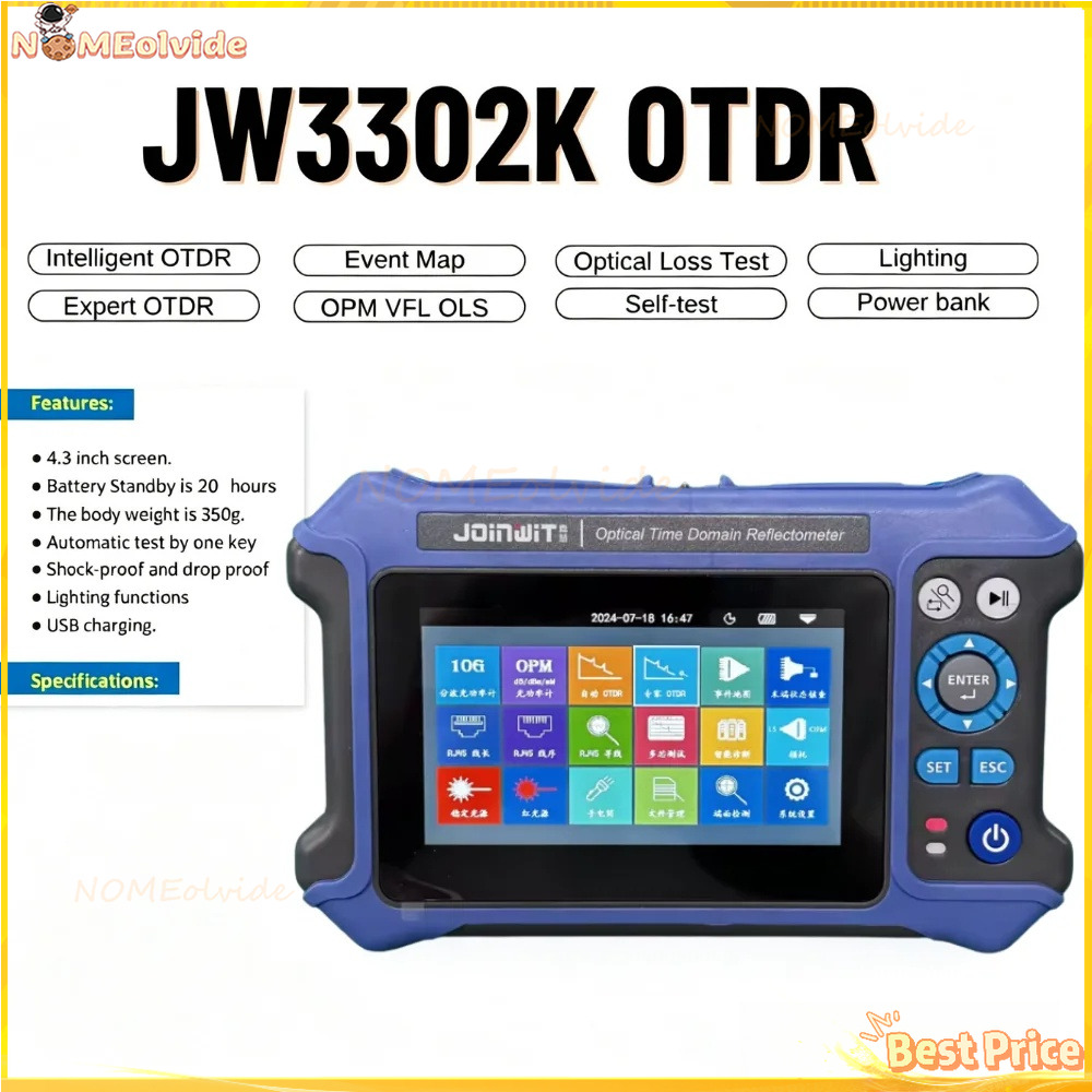 Joinwit JW3302K 28Db/26Db SM 1 - Optical Time Domain Reflectometer Otdr 1310 1550Nm 评论和价格