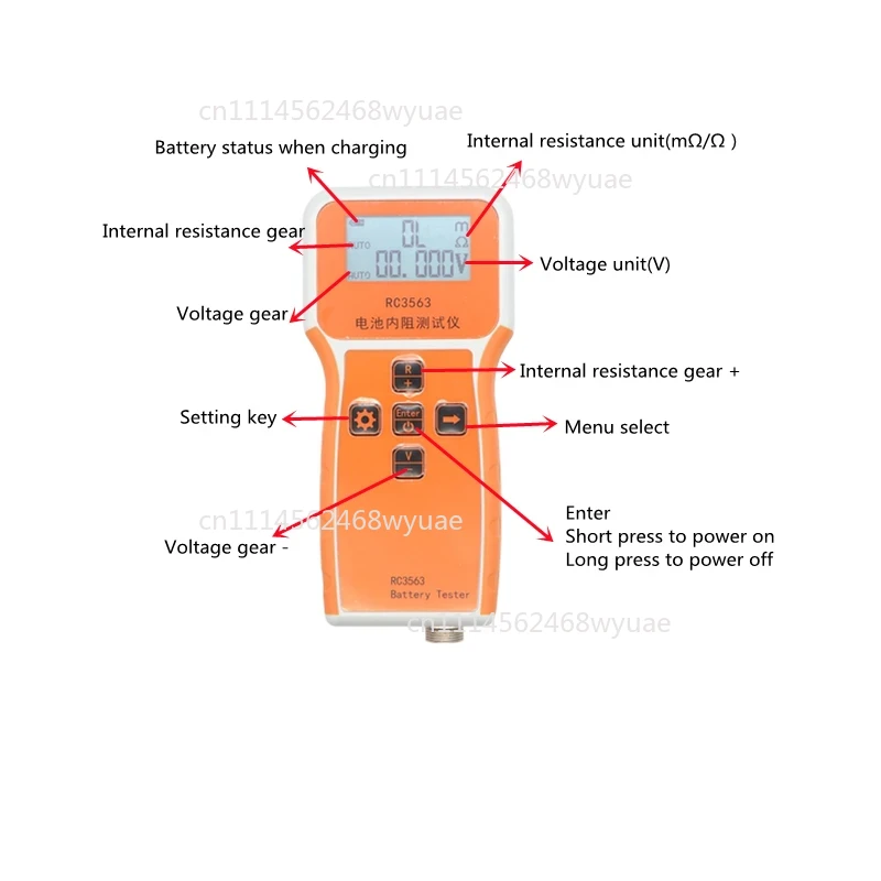 RC3563 Battery Internal Resist - Battery Internal Resistance Tester Four Wire 评论和价格