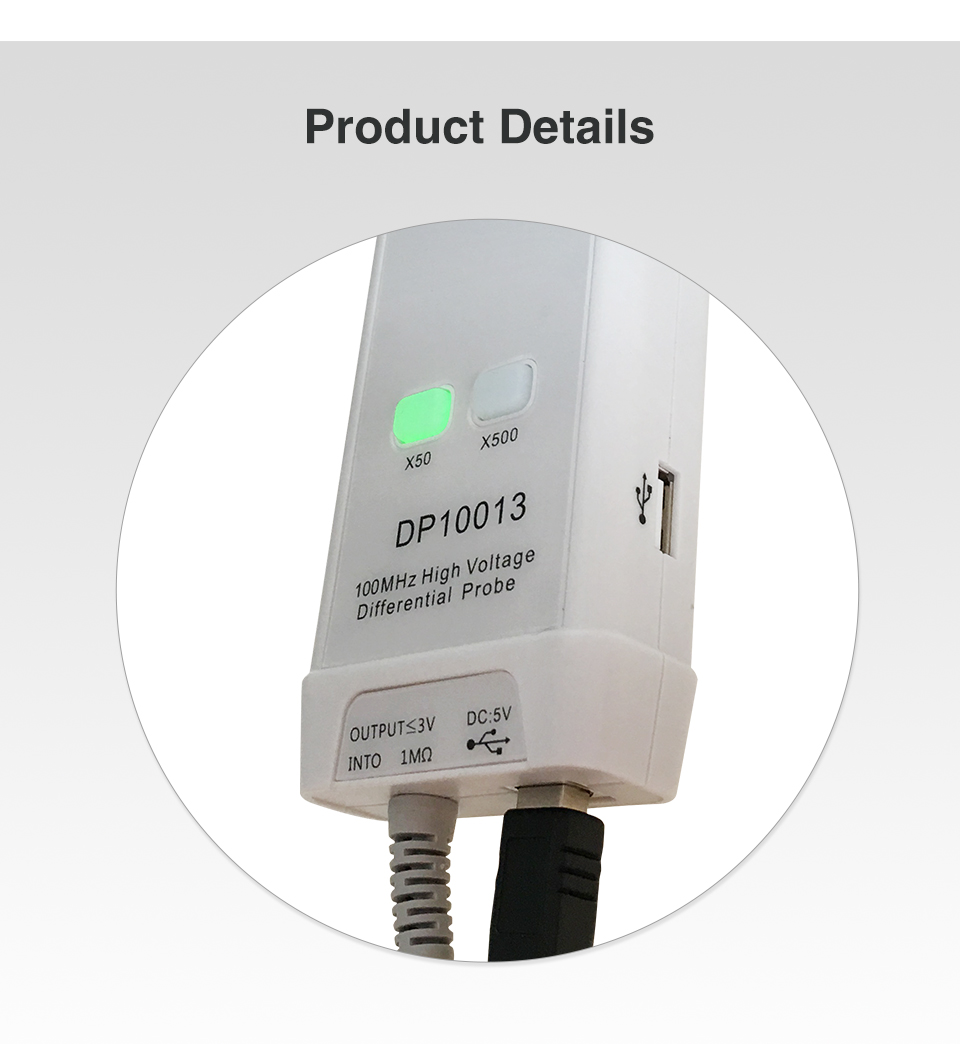 2025Micsig Oscilloscope 1300V  - High Voltage Differential Probe 100Mhz 1300V 评论和价格