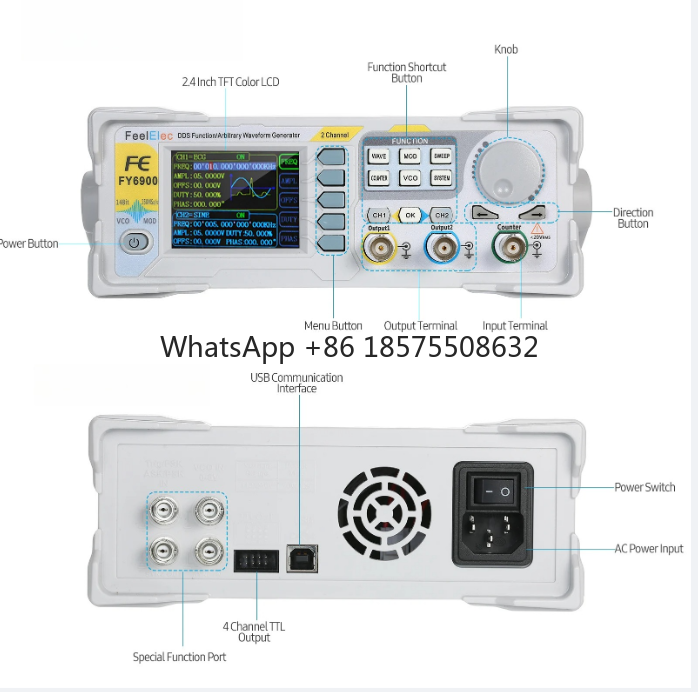 60MHz Function Signal Generato - Dual Channel Arbitrary Waveform Function Generator 60Mhz 评论和价格