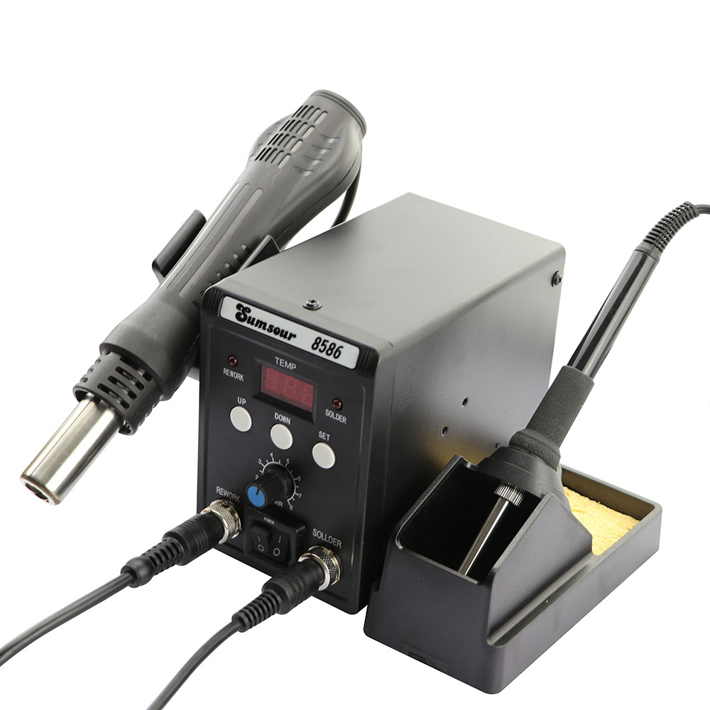 8586 700W 2 in 1 Digital Displ - Smd Rework Station Hot Air Soldering 2 In 1 评论和价格