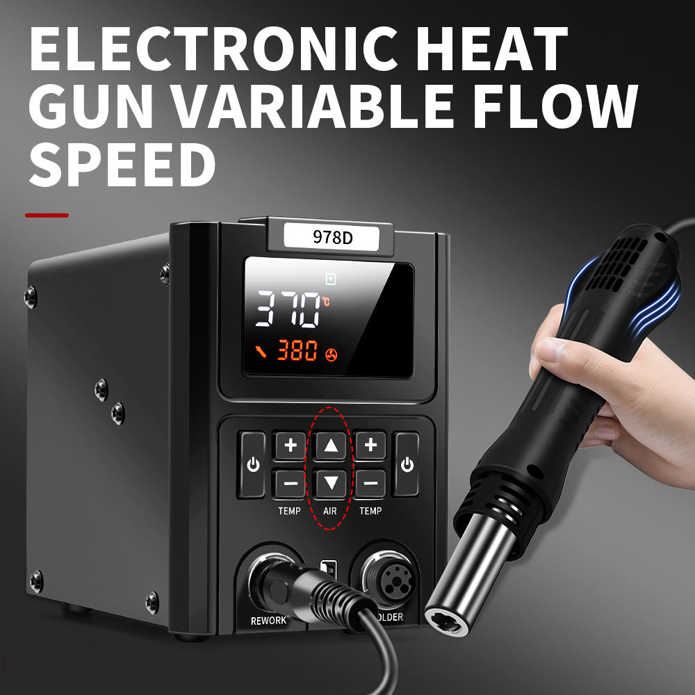 Dual LED Digital Displayings H - Smd Rework Station Hot Air Soldering 2 In 1 评论和价格
