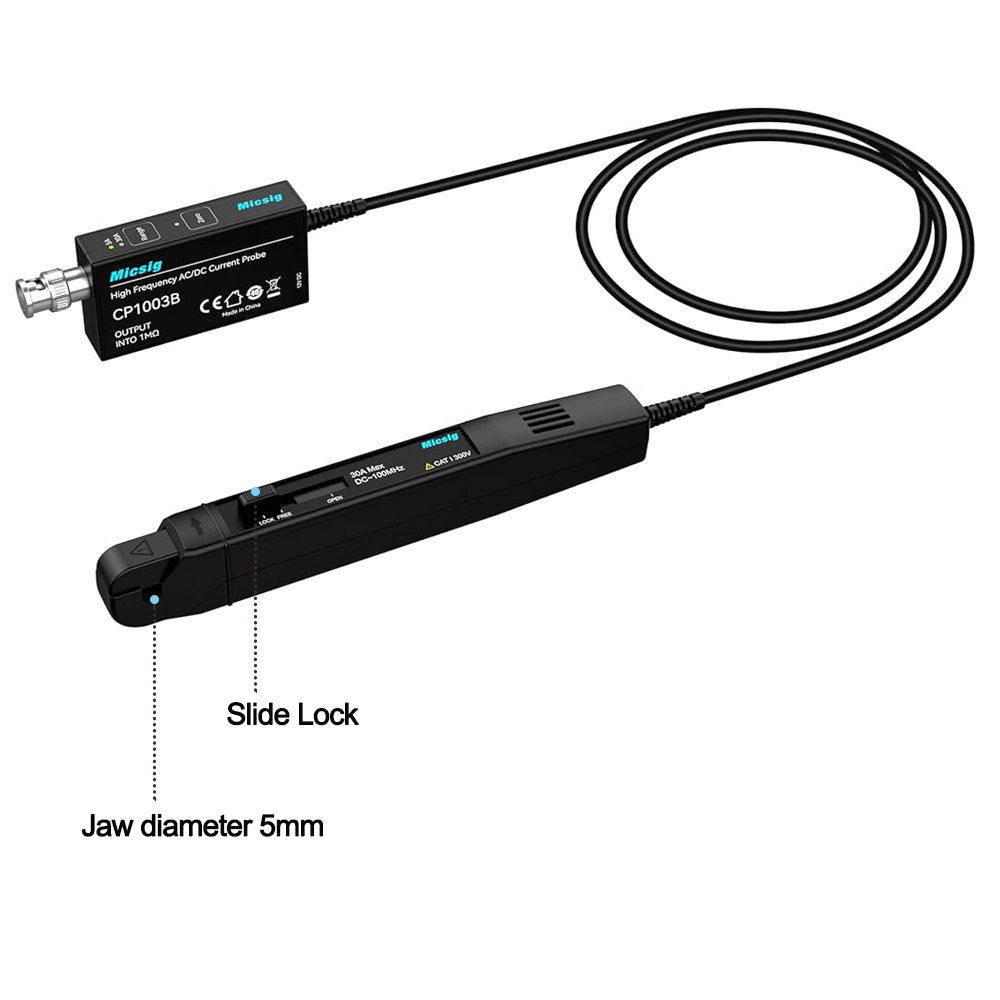 Micsig High Frequency AC/DC Cu - Current Probe Ac Dc 50Mhz Oscilloscope 评论和价格