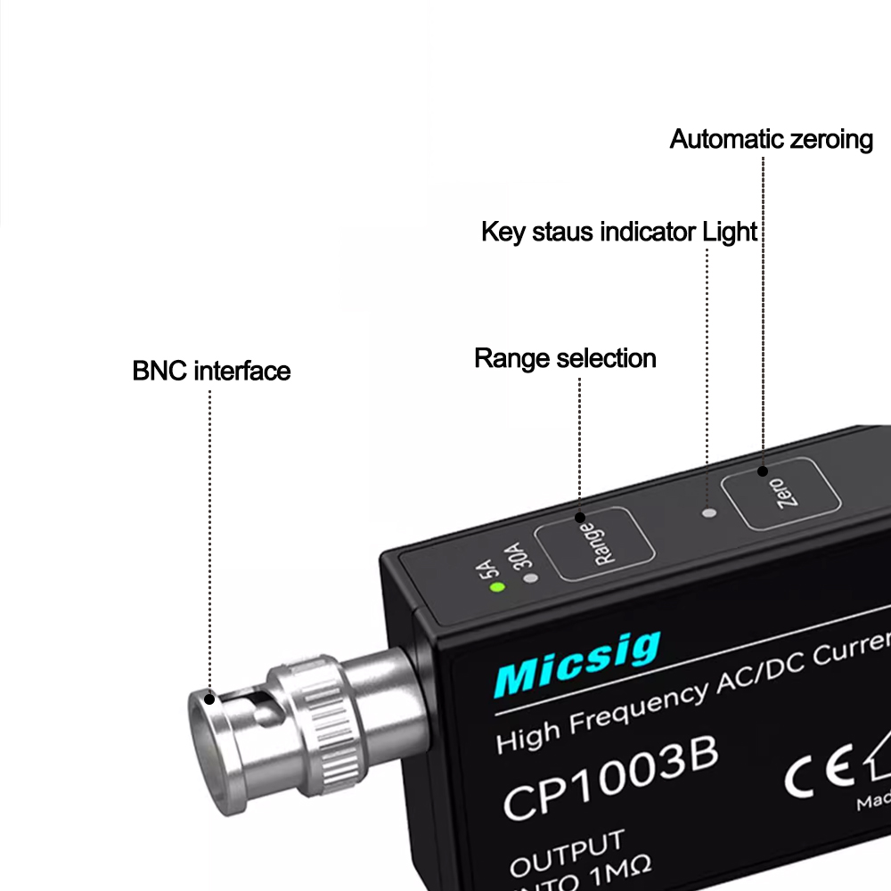 Micsig High Frequency AC/DC Cu - Current Probe Ac Dc 50Mhz Oscilloscope 评论和价格