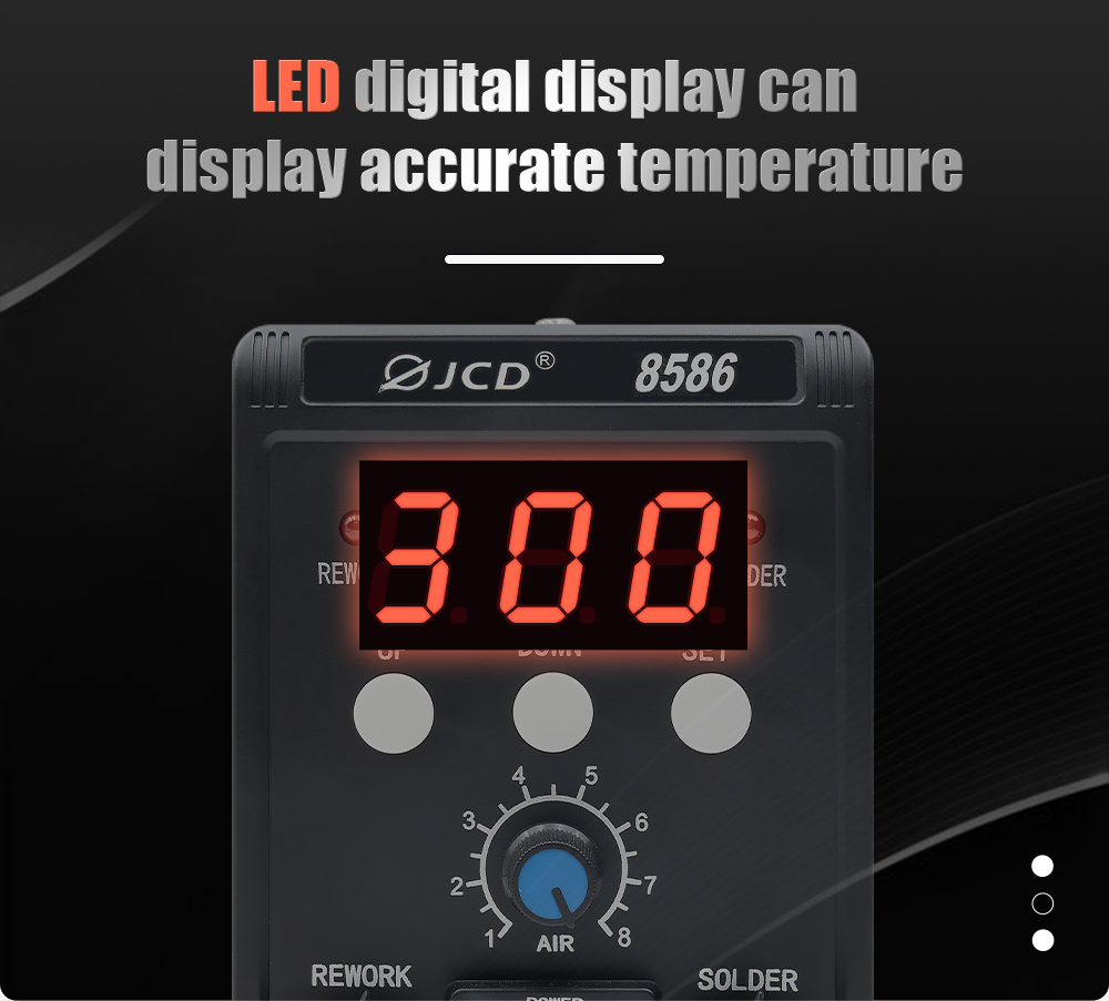 JCD 2 in 1 Soldering Station 8 - Smd Rework Station Hot Air Soldering 2 In 1 评论和价格