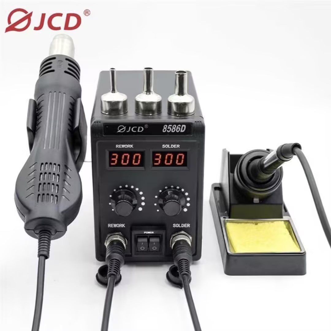 JCD 8586D 2-in-1 Soldering Sta - Smd Rework Station Hot Air Soldering 2 In 1 评论和价格