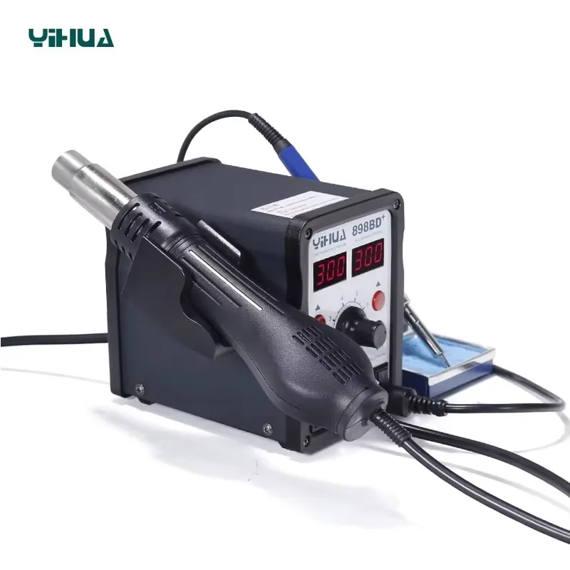 YIHUA 898BD+ 220V 2 in 1 Digit - Smd Rework Station Hot Air Soldering 2 In 1 评论和价格