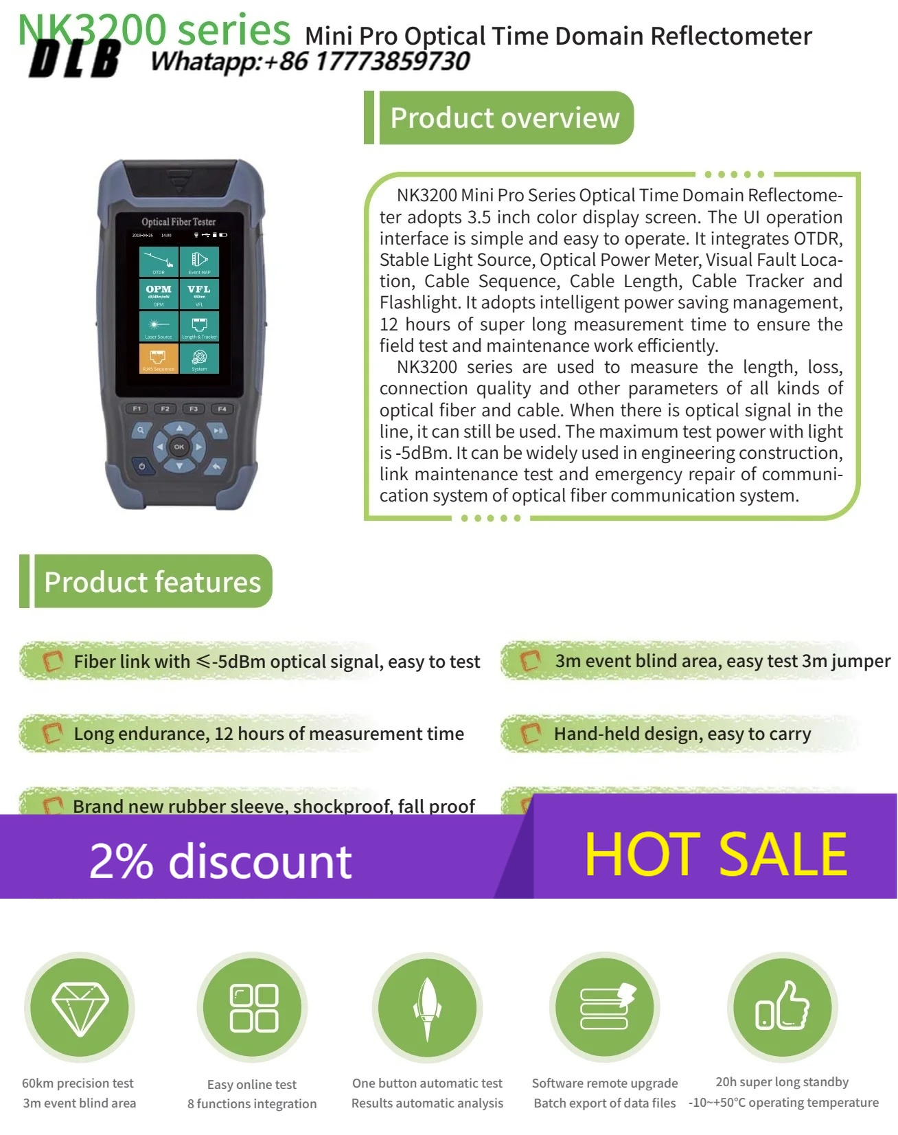 NK3200D OTDR Optical Time Doma - Optical Time Domain Reflectometer Otdr 1310 1550Nm 评论和价格