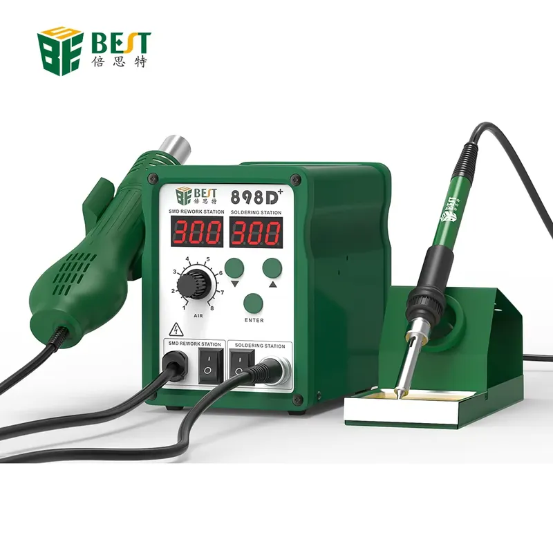 BST-898d+ Digital Soldering St - Smd Rework Station Hot Air Soldering 2 In 1 评论和价格